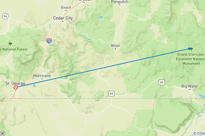 Map of Coyote Gulch Adventure