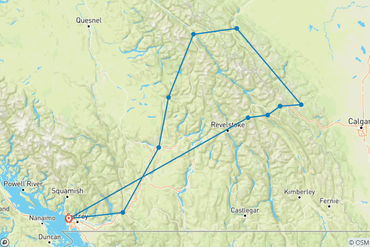 Map of Rocky Mountains Summer Explorer