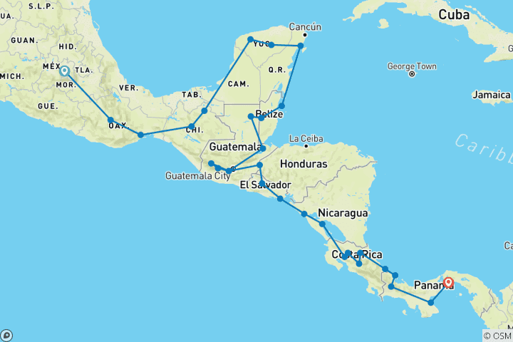 Map of Ultimate Central America