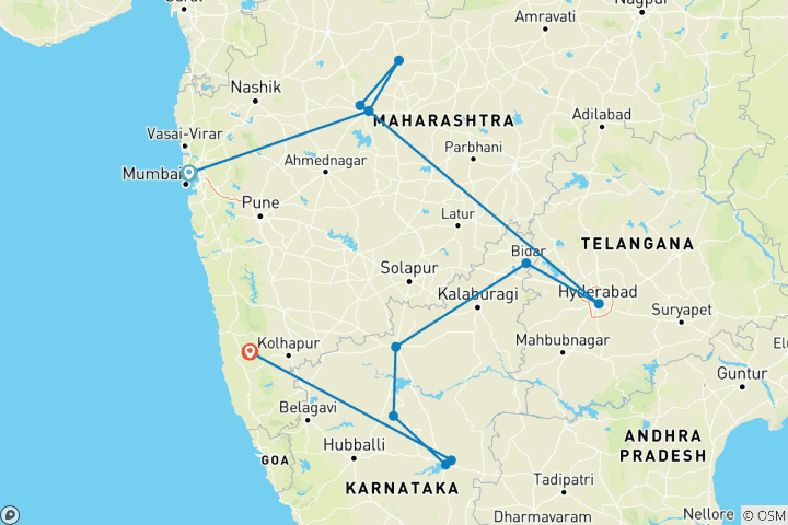 Map of Treasures of Central India