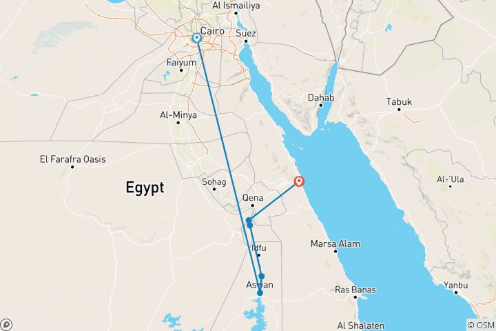 Map of Family Egyptian Sphinx, Pyramids and Nile River