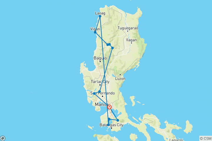 Map of North Philippines Explorer