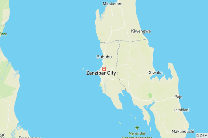 Carte du circuit Simply Zanzibar - 5 jours