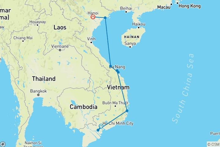 Mapa de Simplemente Vietnam