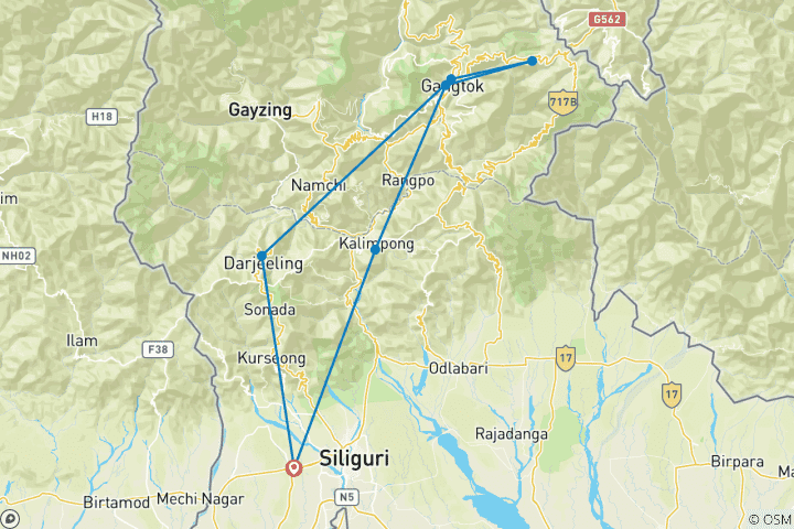 Map of Harmonious Himalayas