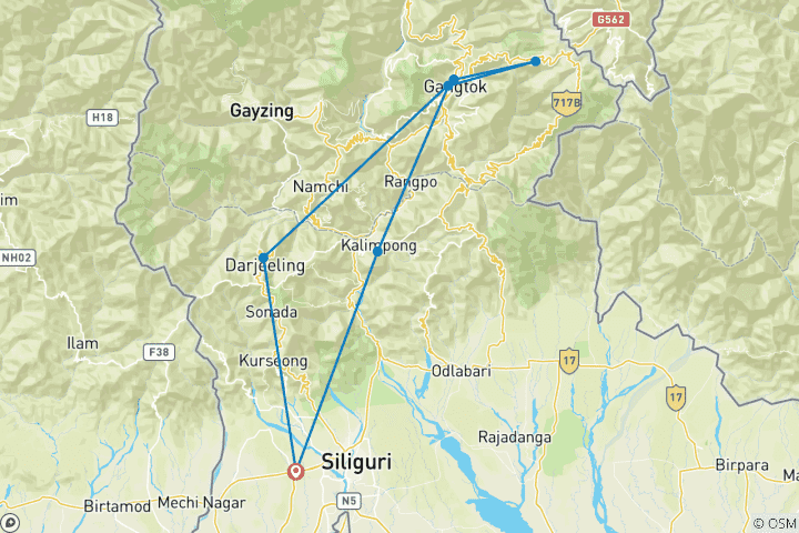 Mapa de Himalaya armonioso