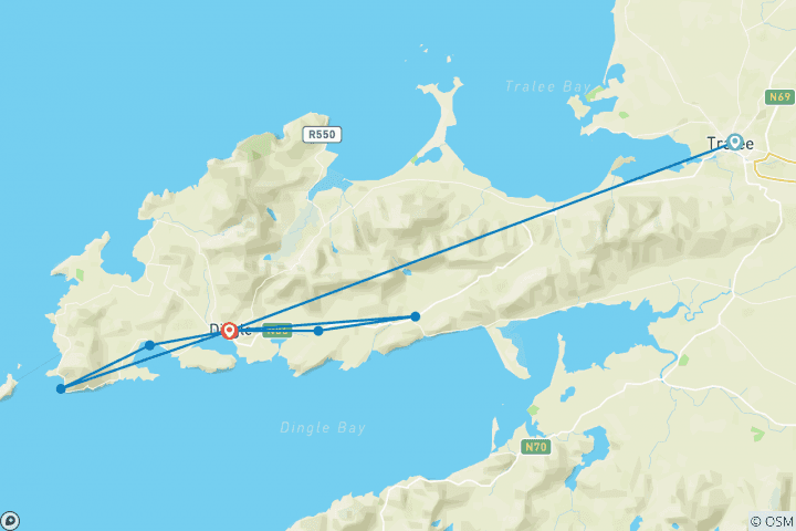 Map of Kerry Camino Walk