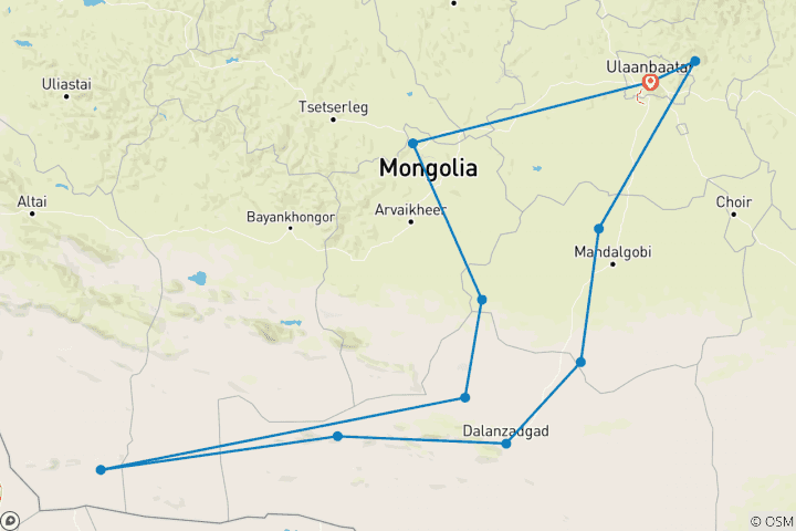 Mapa de Circuito viaje Dorado