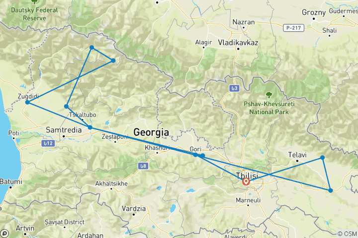 Map of Georgia GRAND Tour