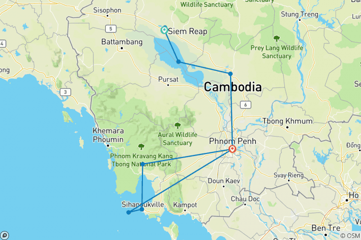 Map of Heart of Cambodia