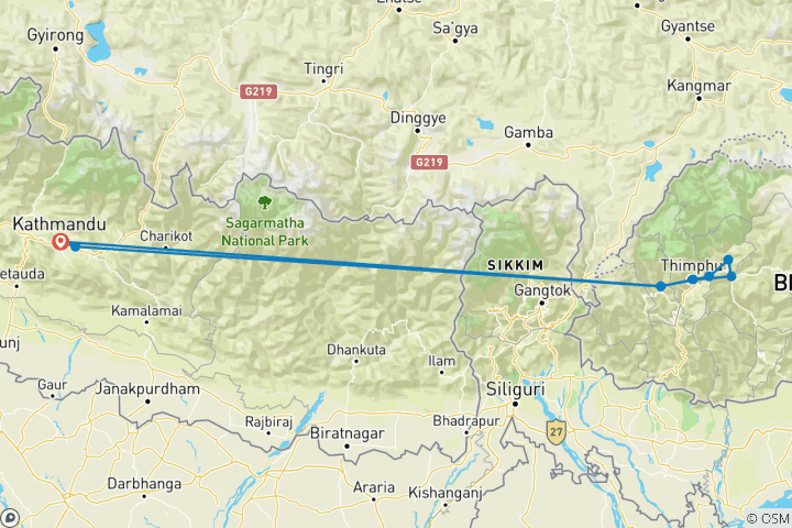 Map of Himalayan Kingdoms