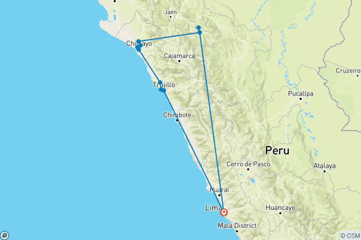 Map of Forgotten Peru