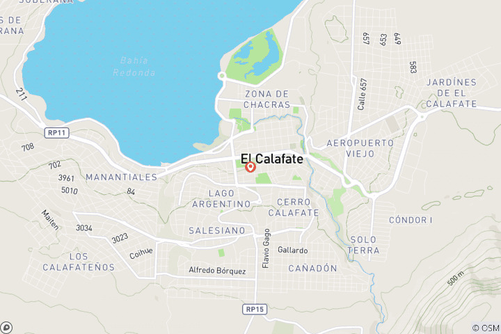 Map of El Calafate Basic Program - 3 nights