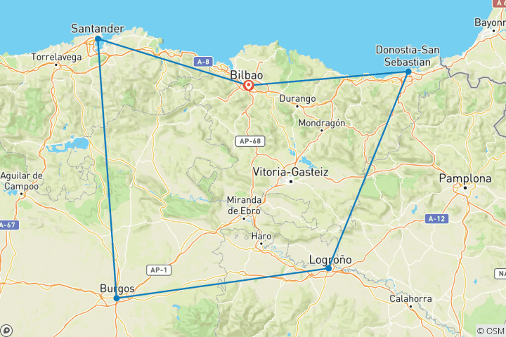 Carte du circuit La route du nord, autotour