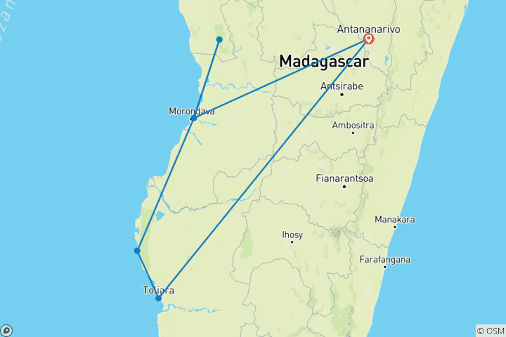 Map of Madagascar discovery and splendour
