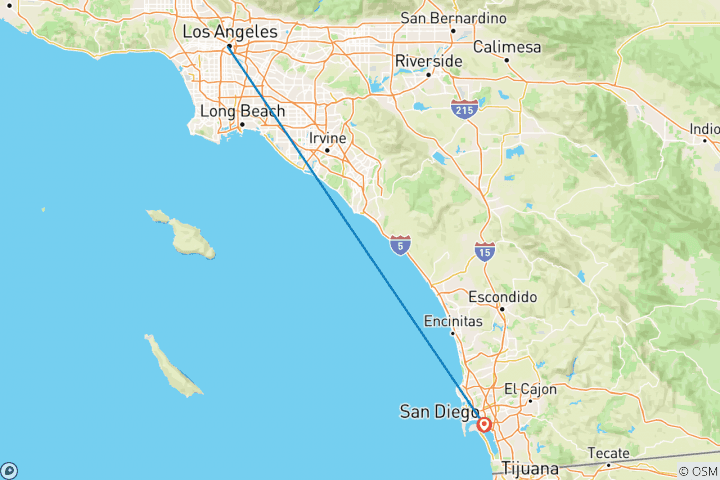 Carte du circuit Tournament Of Roses avec San Diego