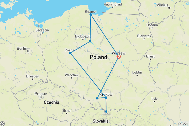 Map of Portrait of Poland