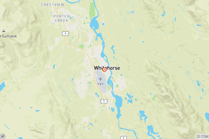 Carte du circuit Yukon Winter Dream | Aventure hivernale active
