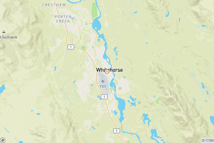 Kaart van Winterdroom in Yukon - een actief winteravontuur