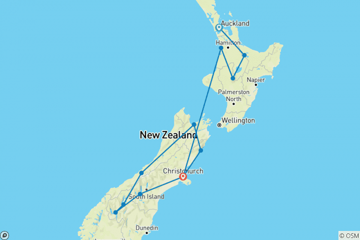 Map of New Zealand Multisport