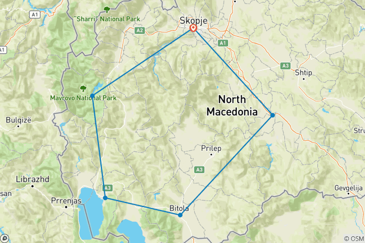 Map of “Golden” Macedonia