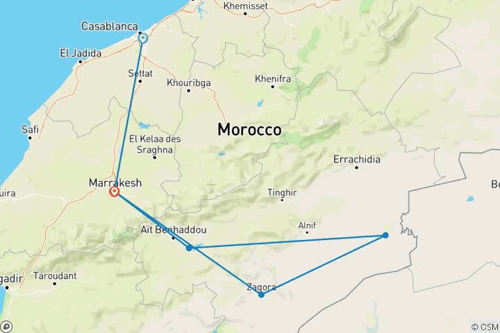 Mapa de Nochevieja 2025/26 En El Desierto Marroquí