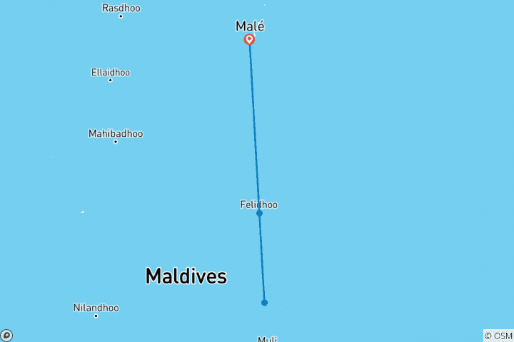 Carte du circuit Explorateur Dhoni des Maldives