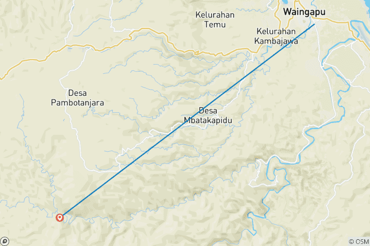 Map of 5 Days of Wonder Indonesia (East – West – South West Sumba) - Private Tour