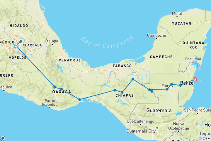 Map of Contrasts of Mexico (Day Of The Dead)