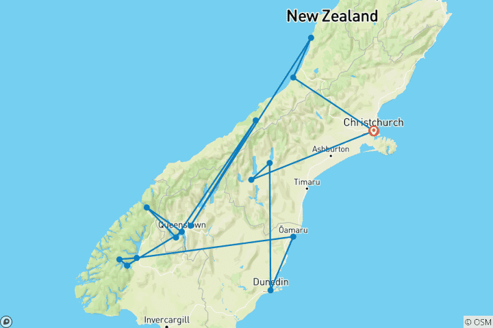 Map of Southern Spectacular (2025/2026)