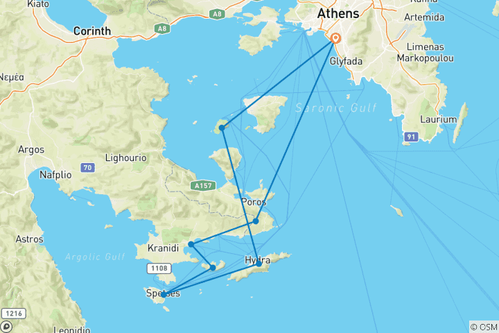 Mapa de Navegación Pride en Grecia - Atenas