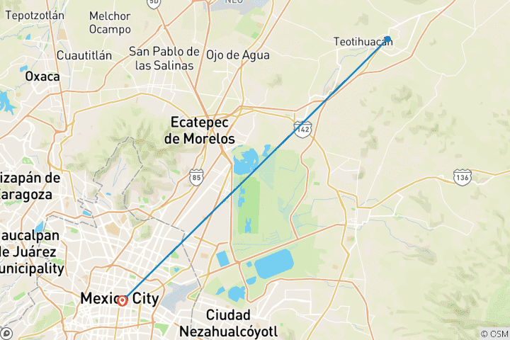 Map of A Taste of Mexico City, City Break