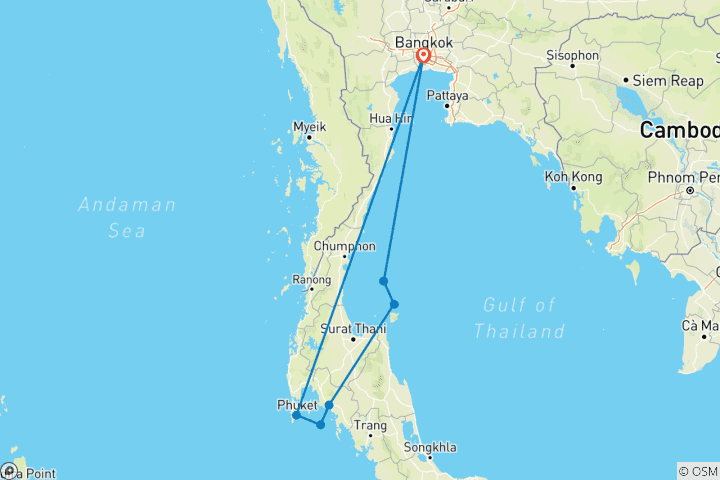 Map of Paradise of Thailand