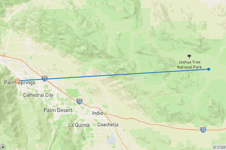 Mapa de Parque Nacional Joshua Tree