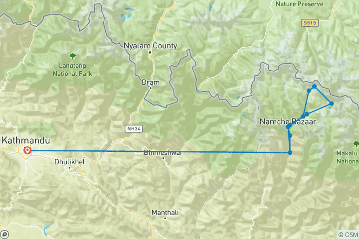 Carte du circuit Escalade du pic de l'île