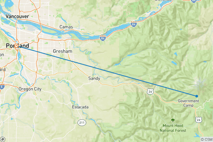 Mapa de Garganta del río Columbia