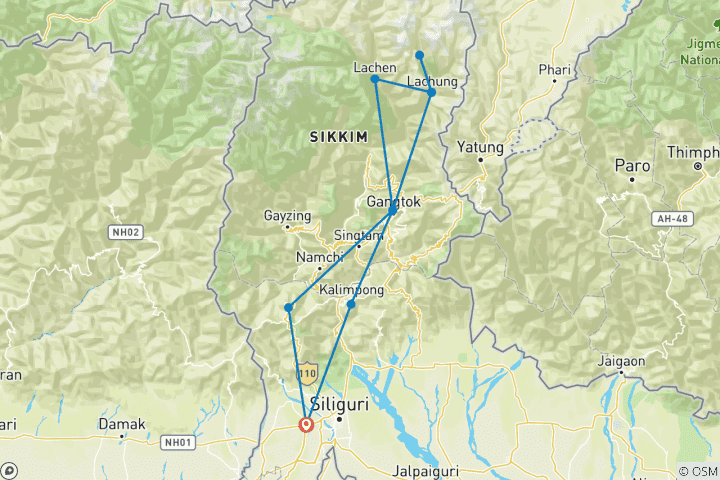 Map of Surreal Sikkim