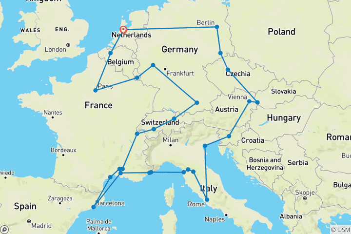 Karte von Ultimatives Europa