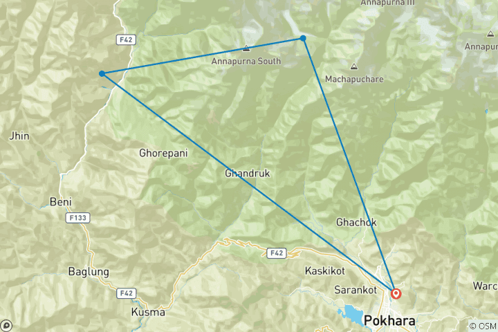 Map of Khayar Lake Trek