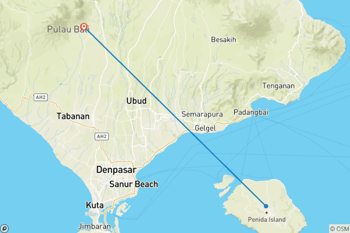 Map of Best of Bali Instagram 3 Day Tour (Private & All Inclusive)