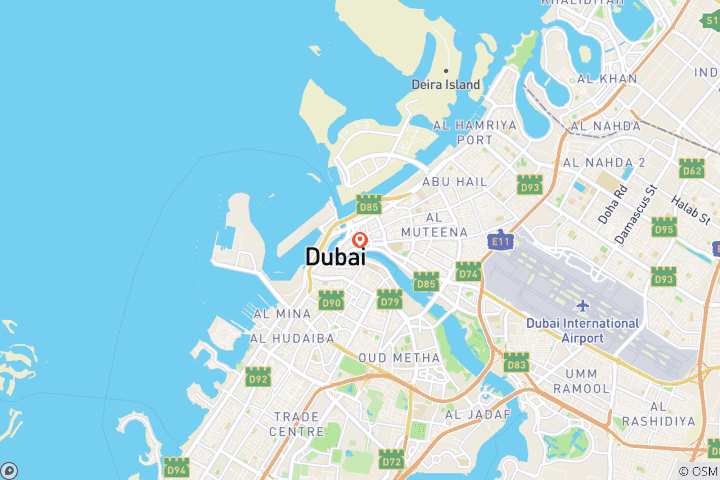 Map of Dazzling Dubai Trip