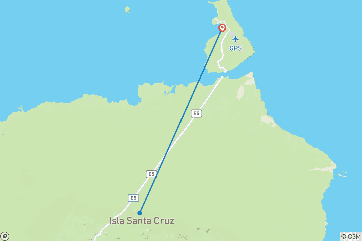 Map of 4 Days Galapagos Essential