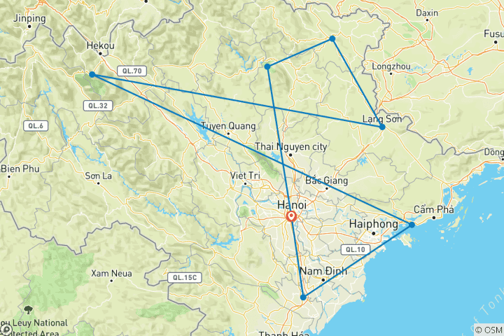 Carte du circuit Le charme intemporel du Vietnam - 11 jours 10 nuits