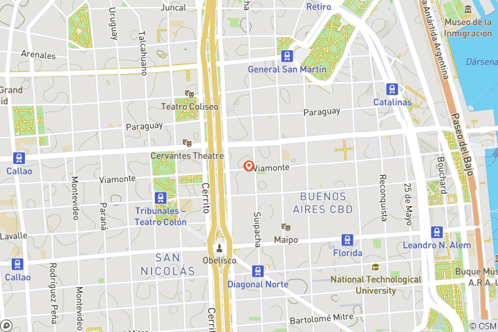 Carte du circuit Buenos Aires en profondeur