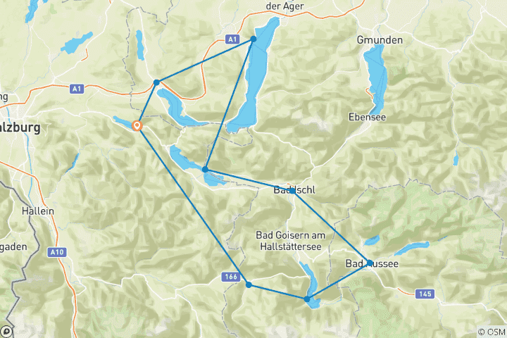 Carte du circuit Circuit de randonnée des Dix Lacs