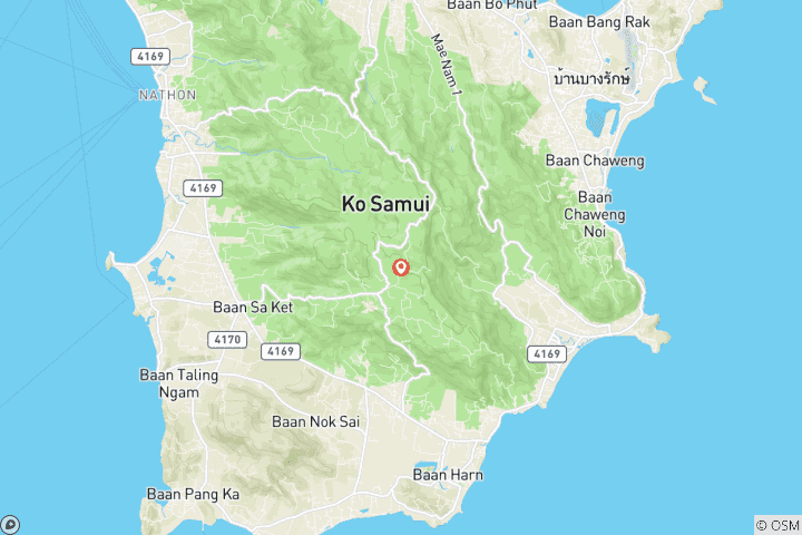 Carte du circuit Remise en forme, de yoga et de désintoxication tout compris dans la région tropicale de Koh Samui, en Thaïlande - 15 jours