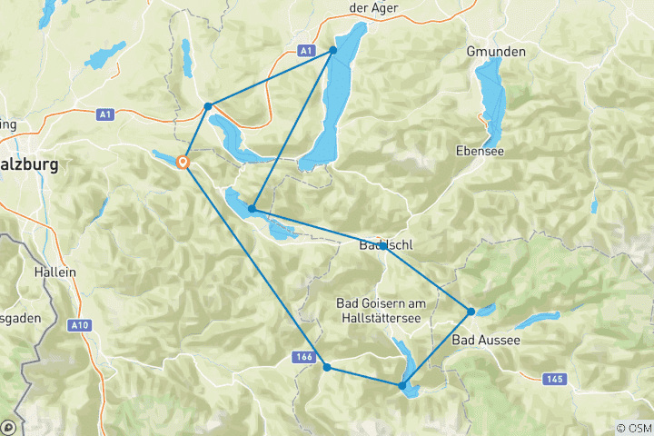 Carte du circuit Circuit de randonnée des Dix Lacs