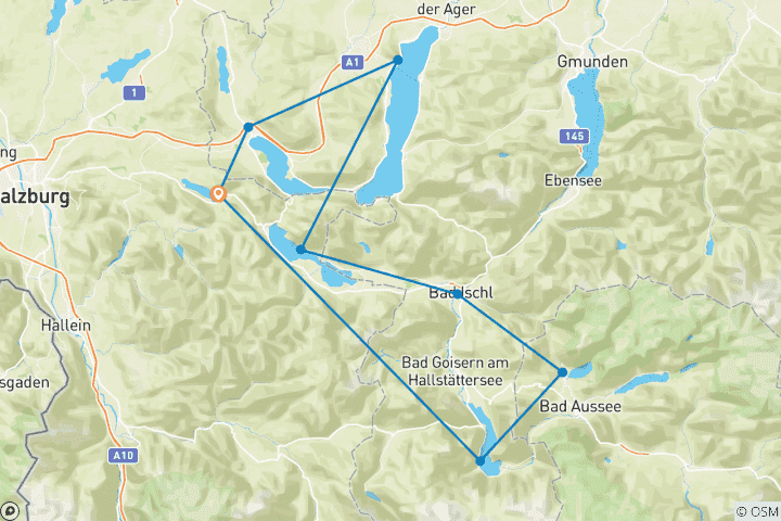 Map of Ten Lakes Trekking Tour 8/7
