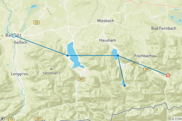 Map of Bavarian Alps & Lakes