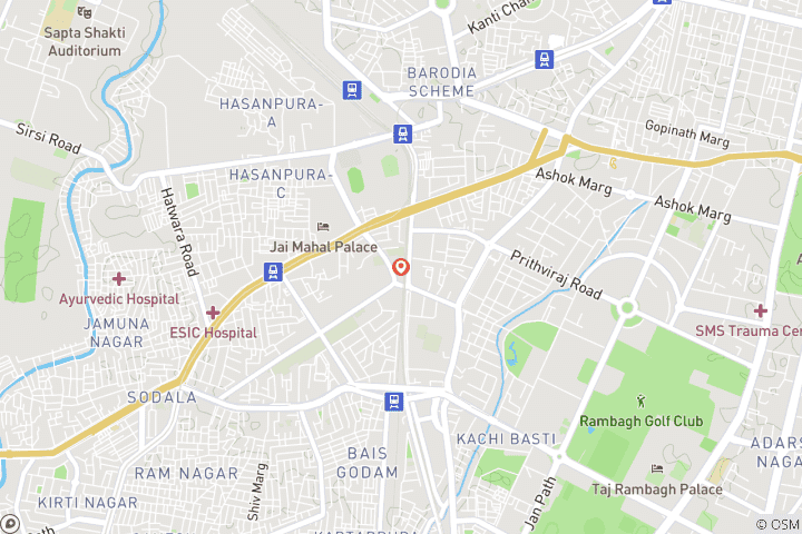 Kaart van Kinderen Vrijwilligerswerk + Jaipur Sightseeing Tour 4 Dagen